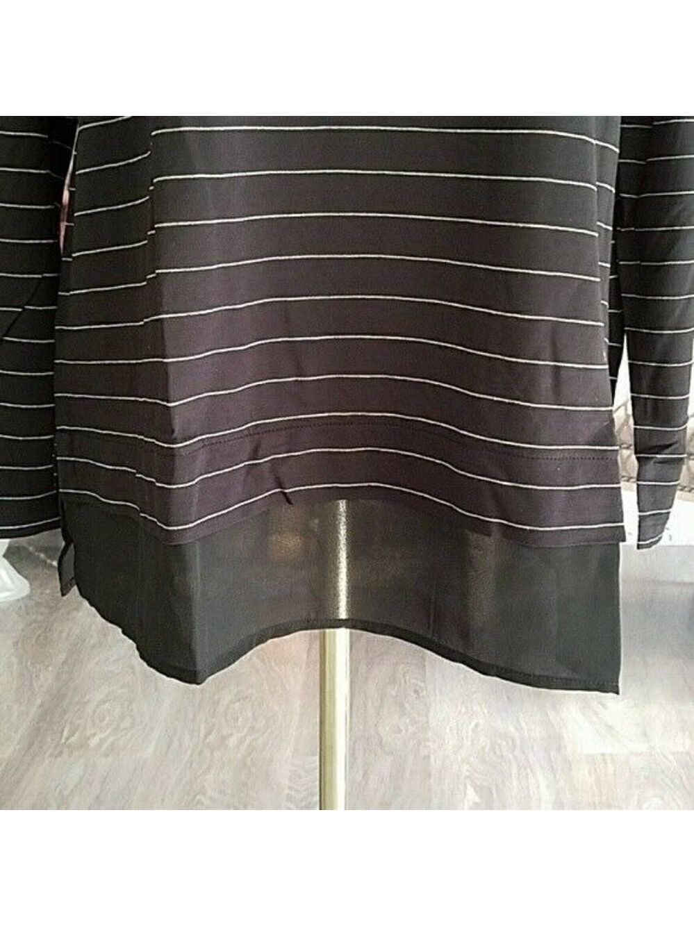 𝅺new Directions Pullover Boat Neck Long Line Long Sleeve Top Plus Size 0X NWT - Picture 5 of 9